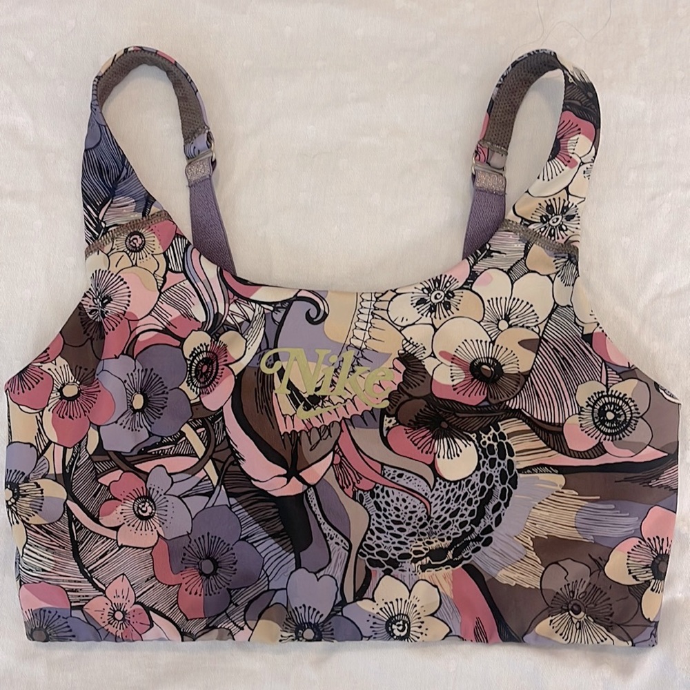 Nike Floral Sports Bra M